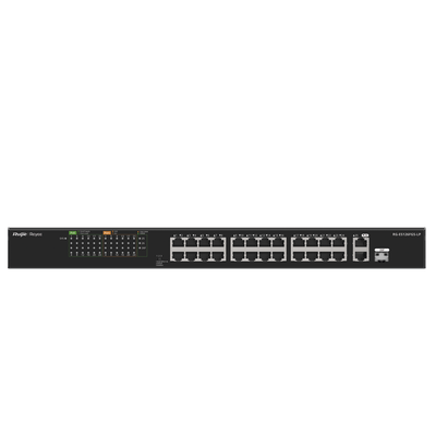 Imagen de Switch PoE+ No Administrable hasta 180W Ideal para CCTV, 24 Puertos 10/100 y2 Uplinks Gigabit, Carcasa Metálica