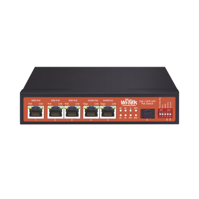 Imagen de Controlador Solar de 5A con Switch PoE /  1 Puertos Gigabit PoE 802.3 bt / 2puertos PoE 802.3 af/at con 2 Puertos PoE Pasivo 24 Vcc / 1 Puerto SFP / No administrable