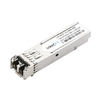 Imagen de Transceptor Óptico SFP (Mini-Gbic) / Multimodo 850 nm / 1.25 Gbps / 1000BASE-SX / Conectores LC/UPC Dúplex / DDM / Hasta 550 m