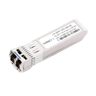 Imagen de Transceptor Óptico SFP+ (Mini-Gbic) / Monomodo 1310 nm / 10 Gbps / 10GBASE-LR / Conectores LC/UPC Dúplex / DDM / Hasta 20 km