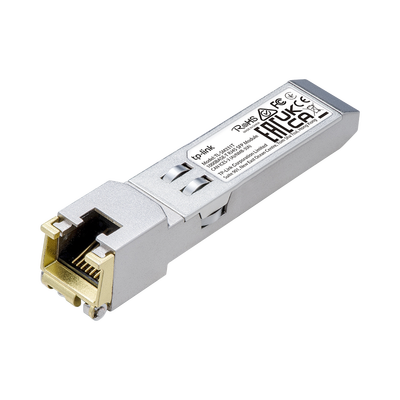 Imagen de Transceptor mini-GBIC SFP RJ45 / Admite 1000BASE-T / Hasta 100 metros / Conector RJ45 (1G)