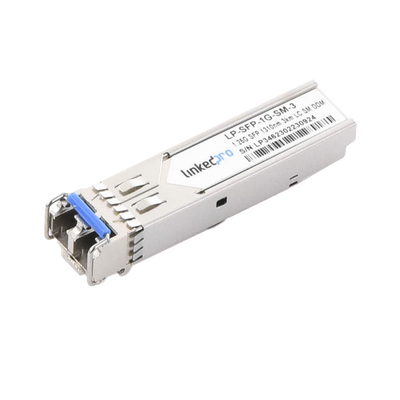 Imagen de Transceptor Óptico SFP (Mini-Gbic) / Monomodo 1310 nm / 1.25 Gbps / 1000BASE-EX / Conectores LC/UPC Dúplex / DDM / Hasta 40 km