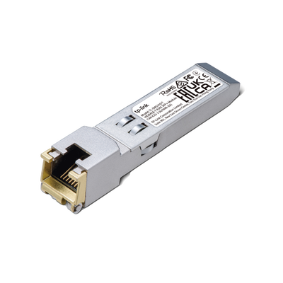 Imagen de Transceptor mini-GBIC SFP+ RJ45 / Admite 10GBASE-T, 5GBASE-T, 2.5GBASE-T, 1000BASE-T y 100BASE-TX /  Distancia Hasta 30 metros / Conector RJ45 (10G)