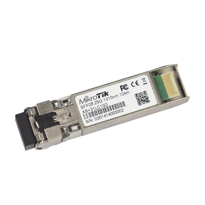 Imagen de Transceptor MiniGbic XSFP+ 1G/10G/25G LC Duplex para fibra Mono Modo 10 Kms