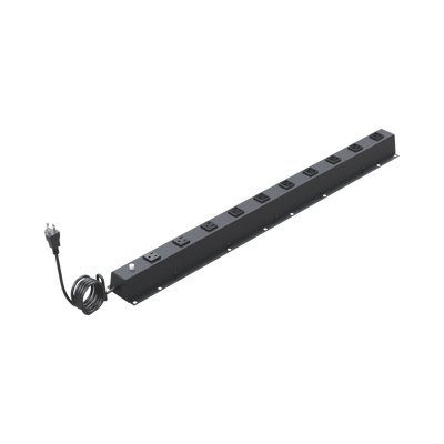 Imagen de PDU Vertical de 10 Contactos (NEMA 5-15R). Volt. Ent./Sal.: 120Vca/15A compatible con Racks EIRL y EIQR.