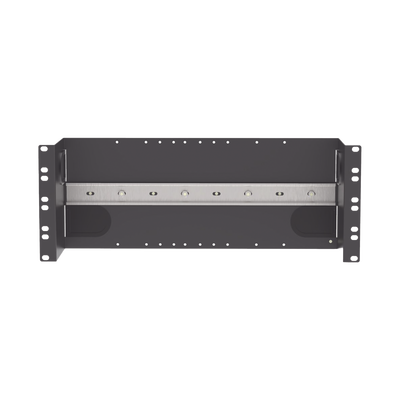 Imagen de Soporte Industrial Para Instalar Equipos de Montaje en Riel DIN, Para Racks o Gabinetes Estándar de 19in, de 4UR, Color Negro