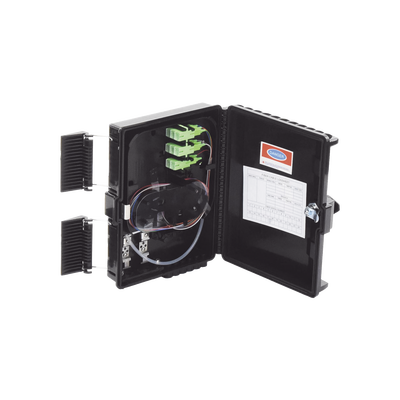 Imagen de Cierre de Empalme para 24 fusiones de fibra óptica, Interior/Exterior, con 8 acopladores SC/APC y splitter 1x8 SC/APC Incluido, IP65