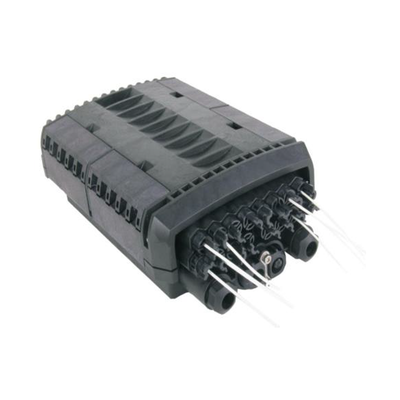 Imagen de Caja de Distribución de Fibra Óptica para 24 Empalmes con 16 Acopladores SC/APC. Enterrado Directo, IP68, Splitter 1x8 Incluido con Conectores SC/APC