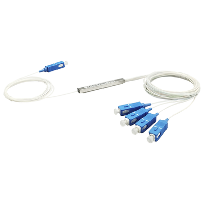 Imagen de Splitter (Divisor Óptico) tipo PLC, de 1x4, conectores SC/UPC