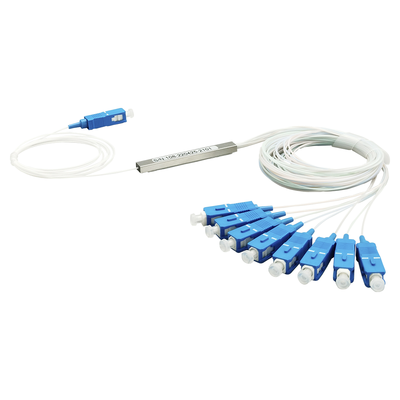 Imagen de Splitter (Divisor Óptico) tipo PLC, de 1x8, conectores SC/UPC