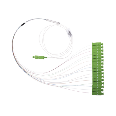 Imagen de Divisor Óptico (Splitter) Tipo PLC, de 1x16, Con Conector de Entrada SC/APC y Conectores de Salida SC/APC