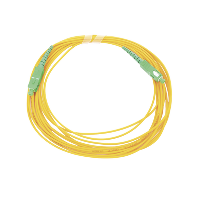 Imagen de Jumper de Fibra Óptica Monomodo SC/APC - SC/APC Simplex, color amarillo, 5 metros