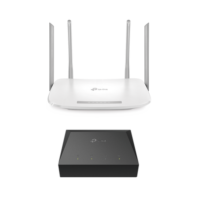 Imagen de Kit de ONU Gigabit XZ000G3 con Router Router Inalámbrico ISP doble banda AC, Hasta 1167 Mbps, 4 antenas externas omnidireccional, Puertos Gigabit