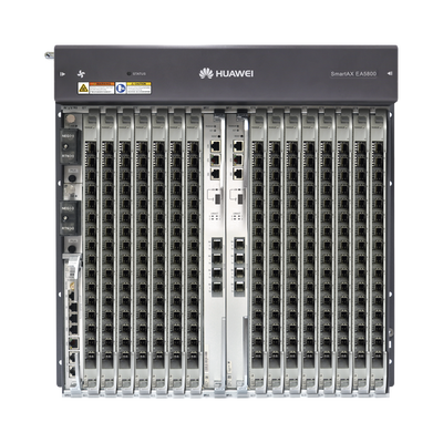 Imagen de OLT GPON OptiXAccess Carrier Class con 1 tarjeta de 16 puertos GPON, 15 ranuras, 2 Fuentes de alimentación DC, 11 UR