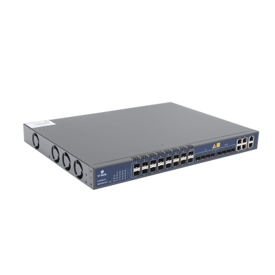 Imagen de OLT de 16 puertos EPON con 12 puertos Uplink (4 puertos Gigabit Ethernet + 4 puertos SFP + 4 puertos SFP+) , hasta 1,024 ONUS