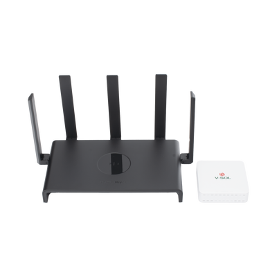 Imagen de Kit 3 ONU Bridge V-Sol, Dual GPON/EPON con Router Home Mesh Ideal para distribuciones WISP de mayor cobertura Wi-Fi en Hogares y Oficinas