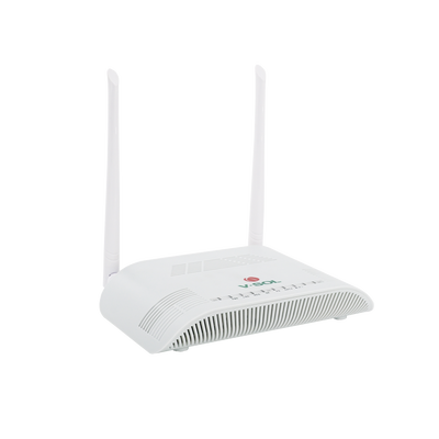 Imagen de ONU Dual G/EPON con Wi-Fi en 2.4 GHz + 1 CATV + 1 puerto LAN Gigabit +  1 puerto LAN Fast Ethernet, hasta 300 Mbps vía inalámbrico