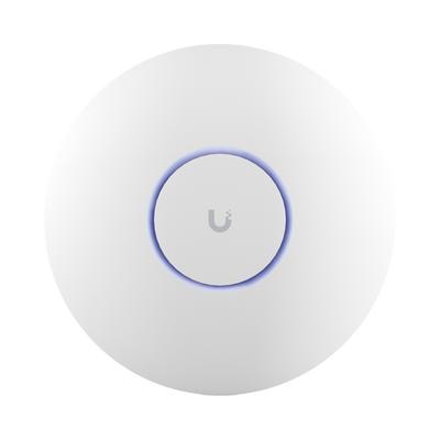 Imagen de Access Point UniFi WiFi 7 Pro soporta 6 GHz, para interior en techo, 6 streams totales, MU-MIMO 2x2 en cada banda, tribanda, puerto 2.5 GBE. NO incluye POE