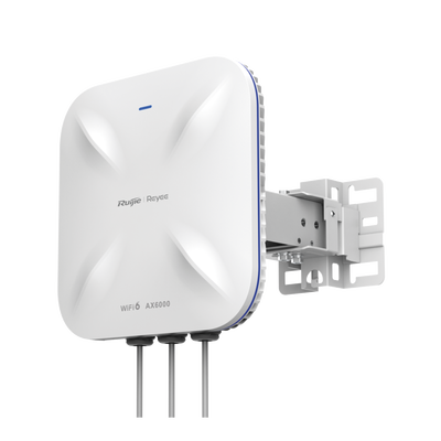 Imagen de Punto de Acceso Mesh Wi-Fi 6 Industrial para Exterior Sectorial 60°, hasta 5.95 Gbps, MU-MIMO 4x4, Filtros Anti Interferencia y Auto Optimización con IA, puerto eth 2.5G y SFP