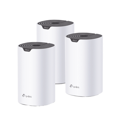 Imagen de Kit 3 Routers Inalámbricos MESH Interior para Hogar / Doble Banda Wi-Fi 5 AC1900 Mbps / 3 Puerto Gigabit WAN/LAN / 3 Antenas Internas / Administración Mediante la App Deco (iOS, Android)