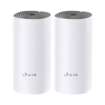 Imagen de Kit de Router inalámbrico mesh Deco E4 para Hogar / Doble banda AC 1200  / 2 puertos 10/100 Mbps / Compatible con amazon alexa.