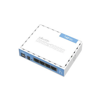 Imagen de (hAP Lite) 4 Puertos Fast Ethernet y  Wi-Fi 2.4 GHz 802.11 b/g/n