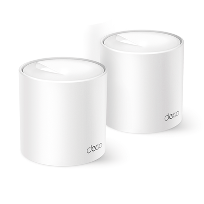 Imagen de Kit 2 Routers Inalámbricos MESH Interior para Hogar / Doble Banda Wi-Fi 6 AX1500 Mbps / 2 Puerto Gigabit WAN/LAN / 2 Antenas Internas / Administración Mediante la App Deco (iOS, Android) / Protección HomeShield