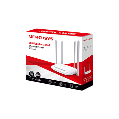 Imagen de Router Inalámbrico N Mejorado / 2.4 GHz de 300 Mbps / 1 Puerto WAN 10/100 Mbps / 3 Puertos LAN 10/100 Mbps / 4 Antenas de 5 dBi