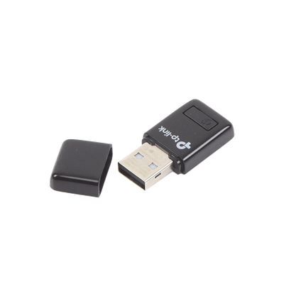 Imagen de Mini Adaptador USB inalámbrico N 300 Mbps 2.4 GHz con 1 antena interna