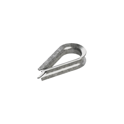 Imagen de Cuello/ Guardacabo/ Rozadera para Cable de 1/4" de Acero Galv. por Inmersión.