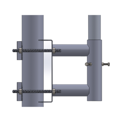 Imagen de Adaptador para Colocar Mástil (tubo) a Poste recto.