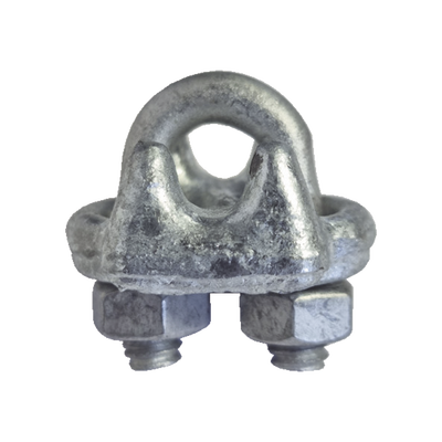 Imagen de Nudo/ Perro/ Abrazadera Acero Forjado para Cable de 1/4" Galv. por Inmersión en Caliente.