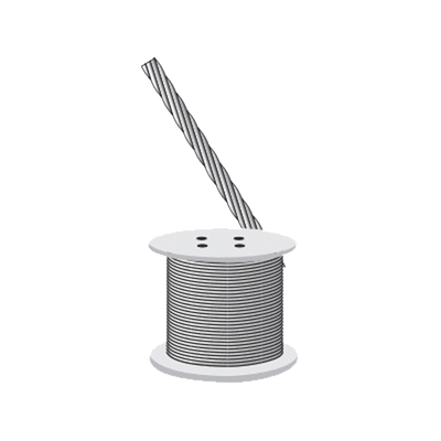Imagen de Cable Retenida 7 Hilos, Resistencia 2154 Kg. Diámetro 1/4" (Precio por Metro).
