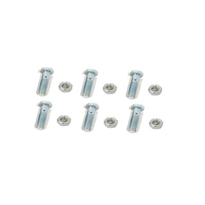 Imagen de Paquete de 6 tornillos con tuercas de acero inoxidable 1/4 x 1 1/4”.
