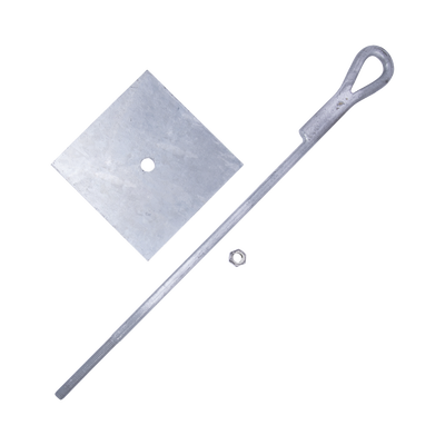 Imagen de Ancla para Retenida para Muro con Ojo de Llave Galvanizado por Inmersión en Caliente (Requiere Placa Igualadora).
