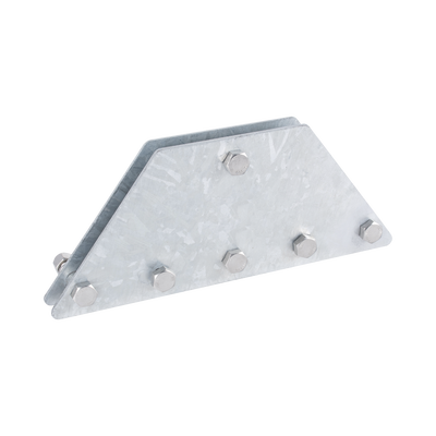 Imagen de Placas igualadoras con tornillería y separadores, para 6 retenidas. Galvanizado en inmersión.