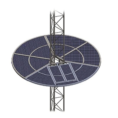Imagen de Sistema antiescala tipo sombrilla para torre STZ35.