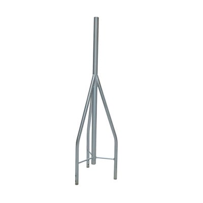 Imagen de Tramo de remate / copete, tubo industrial 1 1/4" con tubo central 1 7/8", galvanizado por electrólisis