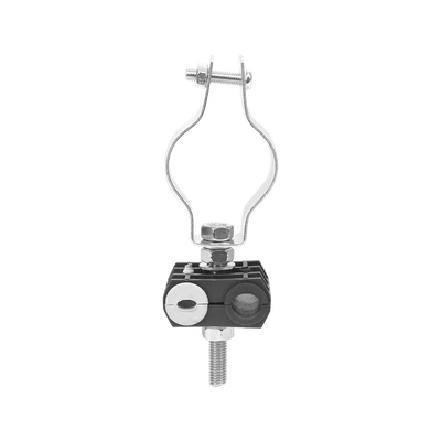 Imagen de KIT de Un Sujetador de plástico para dos cables de 6 a 8 mm con todo y hardware de instalación en tubos de 1 1/4 in