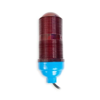 Imagen de Lámpara de Obstrucción Básica con Globo Rojo de Policarbonato (Con Foco).
