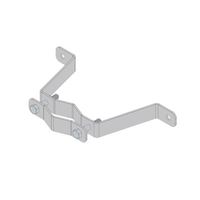 Imagen de Herraje de Pared Liviano (1 pza) para Sujeción de Mástil  1" a 1-3/4".