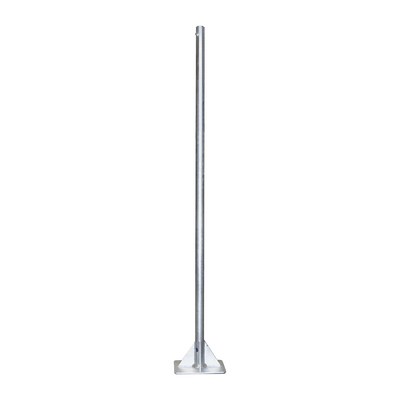 Imagen de Mástil de 2 metros de 2" Diámetro, con Opresor, Base Soldada . Galvanizado por Inmersión en Caliente.