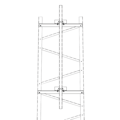 Imagen de Brazo para Sección Torre Titan con Herrajes y Mástil de 6' (1.8m).