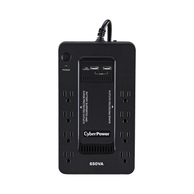 Imagen de UPS de 650 VA/390 W, Topología Standby con Modo Ahorrador ECO, Entrada 120 Vca NEMA 5-15P, Con 8 Tomas NEMA 5-15R