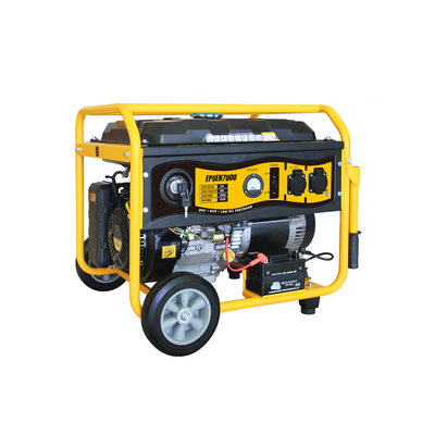 Imagen de Generador a Gasolina / Planta de Emergencia de 6.5KW, 220Vac 2 Fases, Jaula con Ruedas para Fácil Traslado y Encendido Electrónico