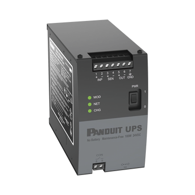 Imagen de UPS Industrial de 100 Watts, 24 Vcd de Entrada, Instalación en Riel DIN Estándar de 35mm, Temperatura de operación de -40 a 60 ºC