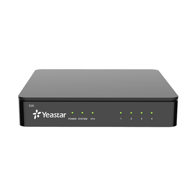 Imagen de Conmutador IP SIP Yeastar para PYMES / 20 extensiones/ 10 llamadas simultaneas/ 2 puertos FXO