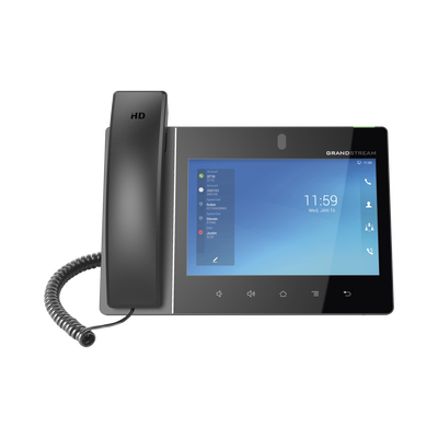 Imagen de Teléfono IP Android 11, 16 líneas SIP con 16 cuentas, pantalla táctil  8", puertos Gigabit, Wi-Fi, Bluetooth, PoE, codec Opus, IPV4/IPV6 con gestión en la nube GDMS
