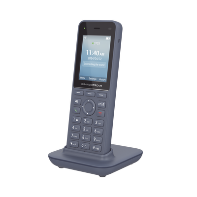 Imagen de Teléfono IP inalámbrico Wi-Fi, Portátil, 3 cuentas SIP, 3 líneas, Voz HD, Bluetooth integrado, Puerto USB tipo C