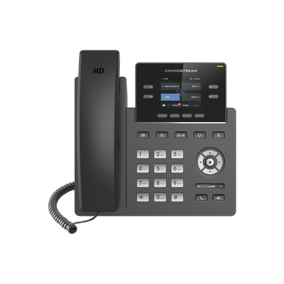 Imagen de Teléfono IP Grado Operador, 4 líneas SIP con 2 cuentas, pantalla a color 2.4", codec Opus, IPV4/IPV6 con gestión en la nube GDMS